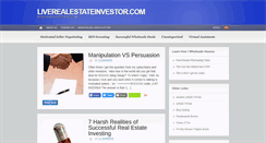 Desktop Screenshot of liverealestateinvestor.com